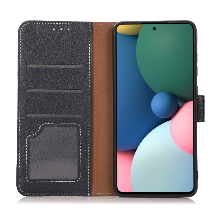 For Motorola Moto G30 / G20 / G10 4G Litchi Texture PU + TPU Horizontal Flip Leather Case with Holder & Card Slots & Wallet(Blue) - Motorola Cases by buy2fix | Online Shopping UK | buy2fix