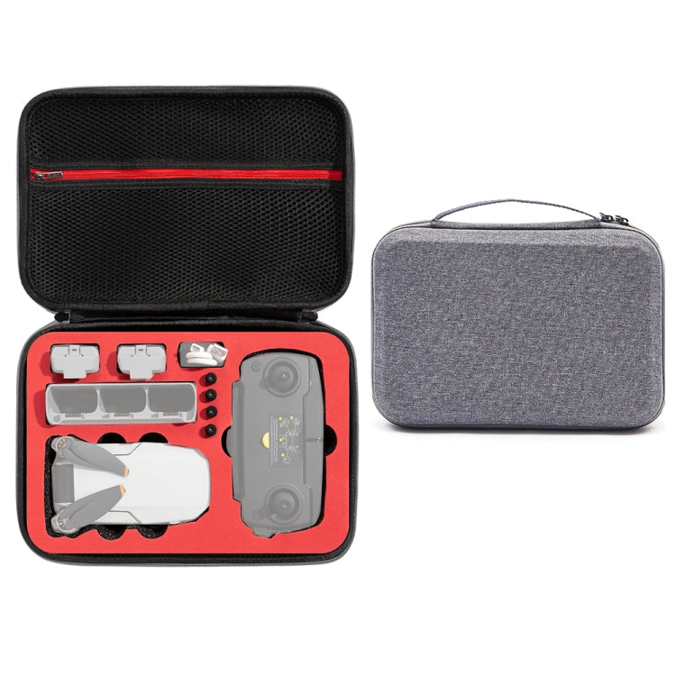 For DJI Mini SE Shockproof Carrying Hard Case Storage Bag, Size: 21.5 x 29.5 x 10cm(Grey + Red Liner) - DJI & GoPro Accessories by buy2fix | Online Shopping UK | buy2fix