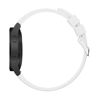 For Samsung Galaxy Watch4 Classic 42mm Silicone Watch Band(White) - Smart Wear by buy2fix | Online Shopping UK | buy2fix