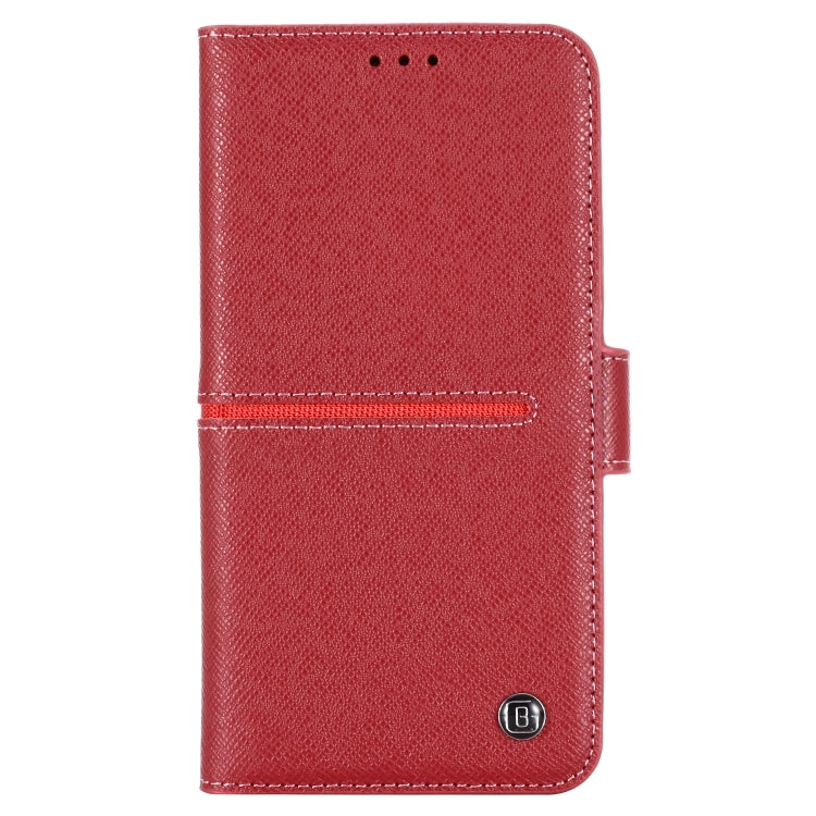 For iPhone 11 Pro GEBEI Top-grain Leather Horizontal Flip Protective Case with Holder & Card Slots & Wallet & Photo Frame(Red Wine) - iPhone 11 Pro Cases by GEBEI | Online Shopping UK | buy2fix