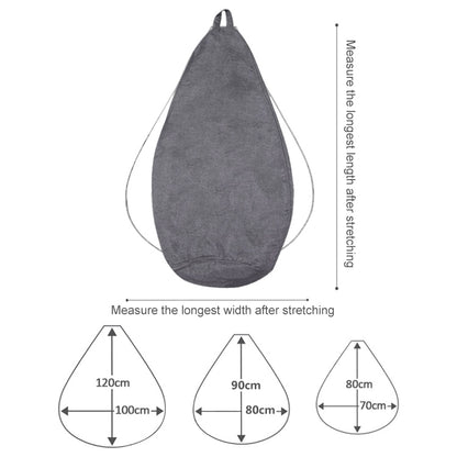 Lazy Sofa Bean Bag Chair Fabric Cover, Size:100 x 120cm(Dark Gray) - Home & Garden by buy2fix | Online Shopping UK | buy2fix