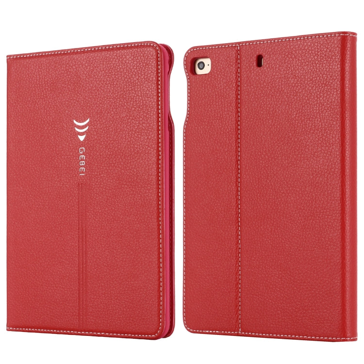 For iPad Mini 2019 & 4 & 3 & 2 & 1 GEBEI PU+TPU Horizontal Flip Protective Case with Holder & Card Slots(Red) - iPad mini (2019) / mini 5 Cases by GEBEI | Online Shopping UK | buy2fix