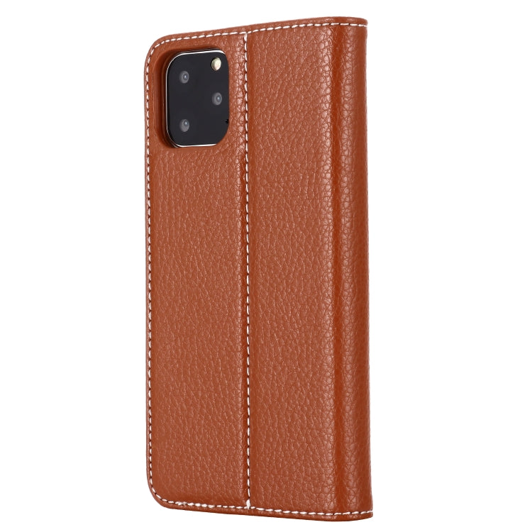 For iPhone 11 Pro Max GEBEI PU+TPU Horizontal Flip Protective Case with Holder & Card Slots(Brown) - iPhone 11 Pro Max Cases by GEBEI | Online Shopping UK | buy2fix