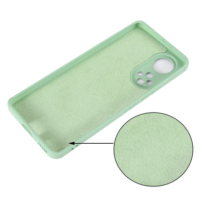 For Huawei Nova 9 Solid Color Liquid Silicone Dropproof Full Coverage Protective Case(Green) - Mobile Accessories by buy2fix | Online Shopping UK | buy2fix