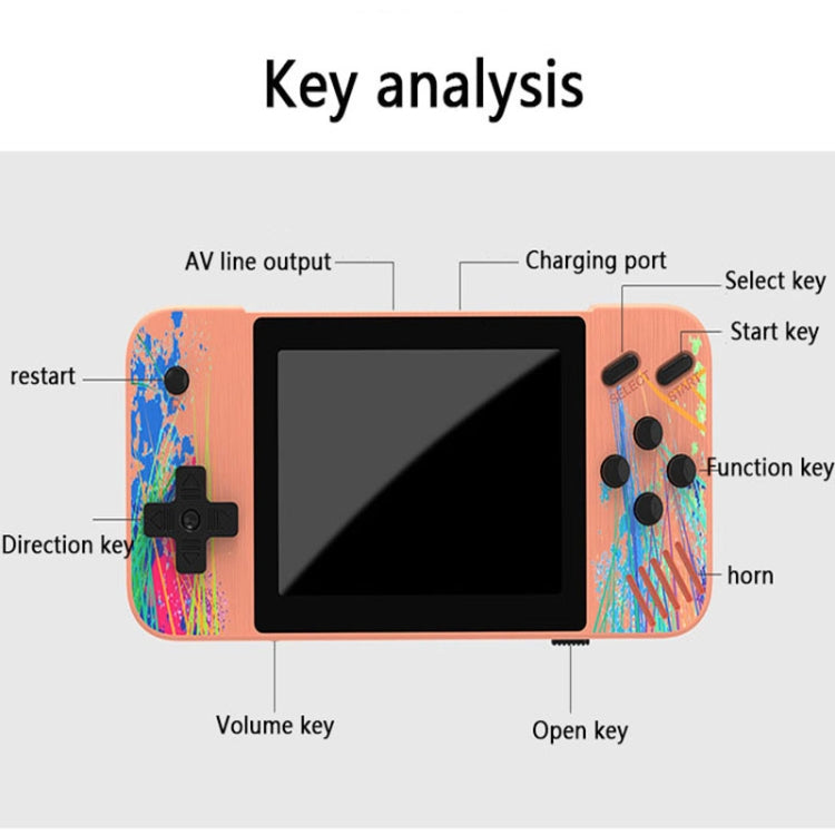 G3 Macaron 3.5 inch Screen Handheld Game Console for Dual Players Built-in 800 Games(Grey) - Pocket Console by buy2fix | Online Shopping UK | buy2fix