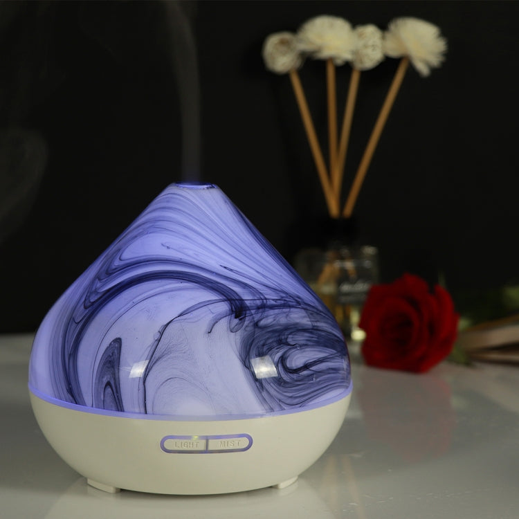 400ml Volcano Shape Humidifier Glass Aromatherapy Machine Automatic Alcohol Sprayer, Plug Specification:AU Plug(White) - Home & Garden by buy2fix | Online Shopping UK | buy2fix