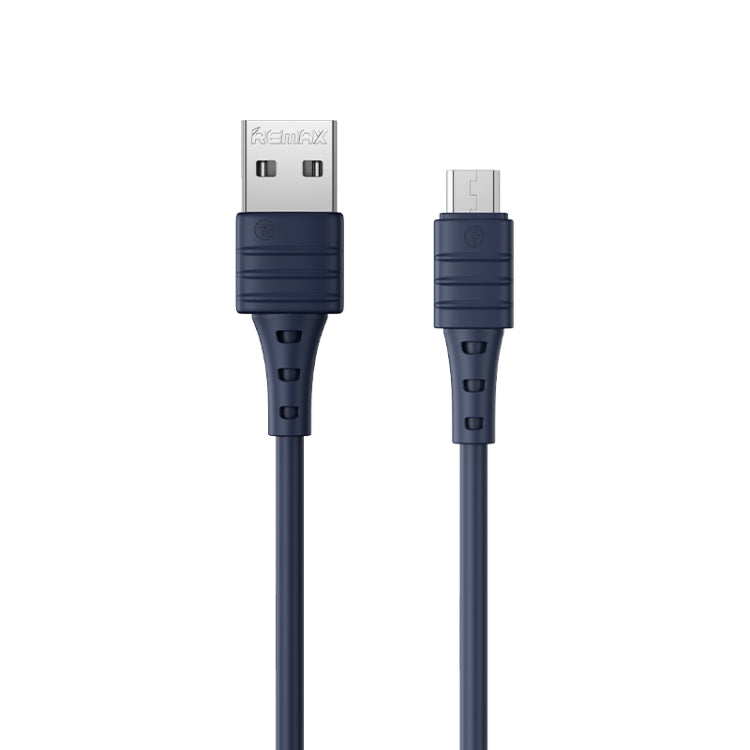 REMAX RC-179m  2.4A Micro USB High Elastic TPE Fast Charging Data Cable, Length: 1m(Blue) - Micro USB Cable by REMAX | Online Shopping UK | buy2fix