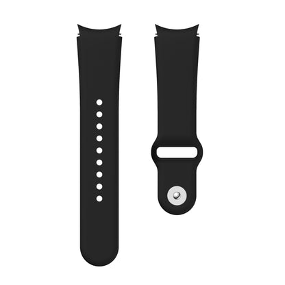 For Samsung Galaxy Watch4 40&44mm/Watch4 Classic 42&46mm Silicone Reverse Buckle Watch Band(Black) - Smart Wear by buy2fix | Online Shopping UK | buy2fix