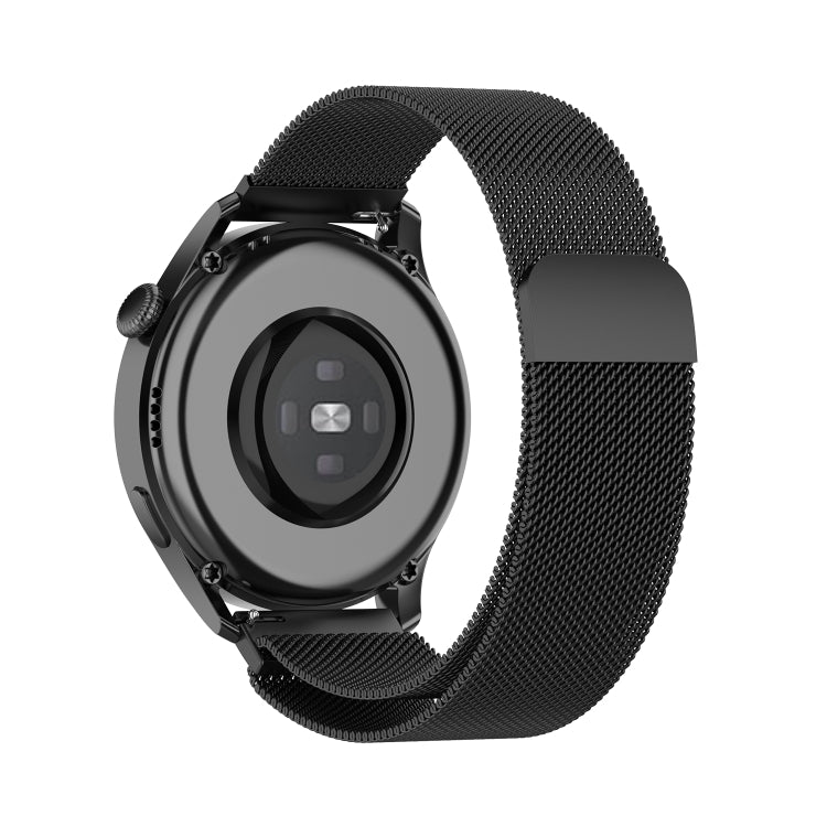 For Huawei Watch GT 3 42mm 20mm Milan Metal Watch Band(Black) - Smart Wear by buy2fix | Online Shopping UK | buy2fix