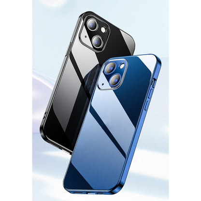 For iPhone 13 JOYROOM JR-BP911 Star Shield TPU + Aviation Glass Phone Case(Transparent Blue) - iPhone 13 Cases by JOYROOM | Online Shopping UK | buy2fix