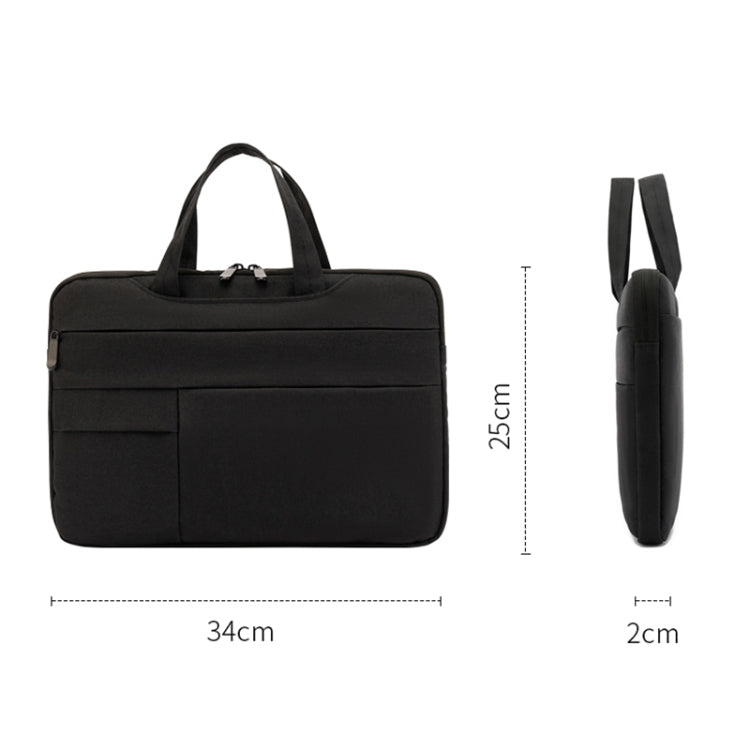 POFOKO C510 Waterproof Oxford Cloth Laptop Handbag For 13.3 inch Laptops(Black) - 13.3 inch by POFOKO | Online Shopping UK | buy2fix