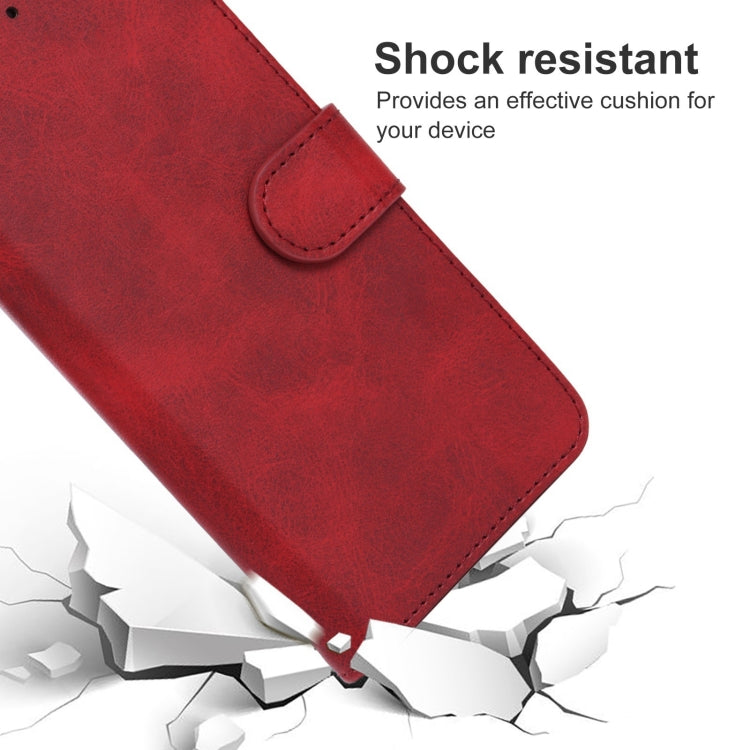 Leather Phone Case For Samsung Galaxy M12 / F12(Red) - Galaxy Phone Cases by buy2fix | Online Shopping UK | buy2fix