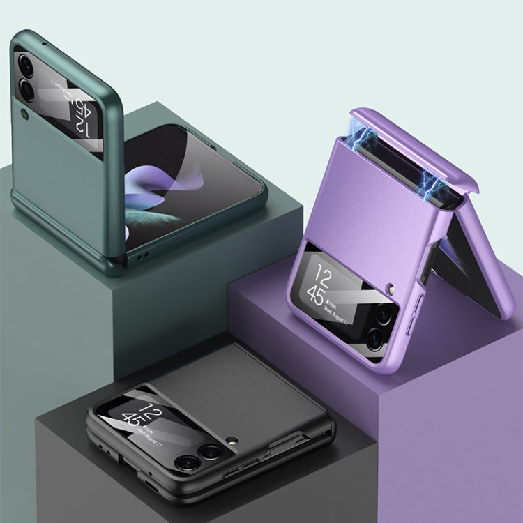 For Samsung Galaxy Z Flip3 5G GKK Magnetic Hinge Full Coverage Phone Case(Purple) - Galaxy Phone Cases by GKK | Online Shopping UK | buy2fix