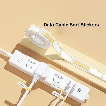 12.5 x 99mm 70 Sheets Thermal Label Data Cable Sort Stickers For NiiMbot D101 / D11(Mint Green) - Consumer Electronics by buy2fix | Online Shopping UK | buy2fix