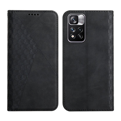 For Xiaomi Redmi Note 11 Pro 5G Skin Feel Magnetic Leather Phone Case(Black) - Xiaomi Cases by buy2fix | Online Shopping UK | buy2fix