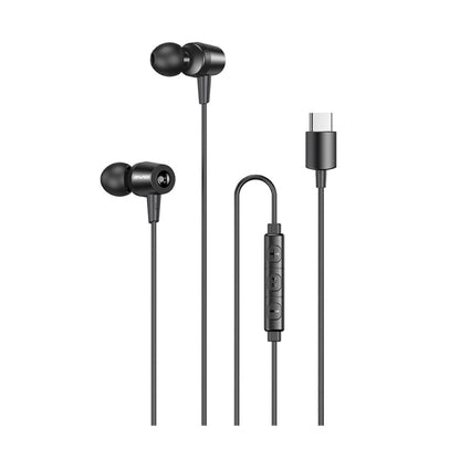 awei TC-1 Type-C / USB-C Stereo Surround In-ear Wired Earphone(Black) - Type-C Earphone by awei | Online Shopping UK | buy2fix