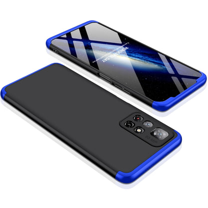 For Xiaomi Poco M4 Pro / Redmi Note 11 CN Version GKK Three Stage Splicing PC Phone Case(Black Blue) - Xiaomi Cases by GKK | Online Shopping UK | buy2fix