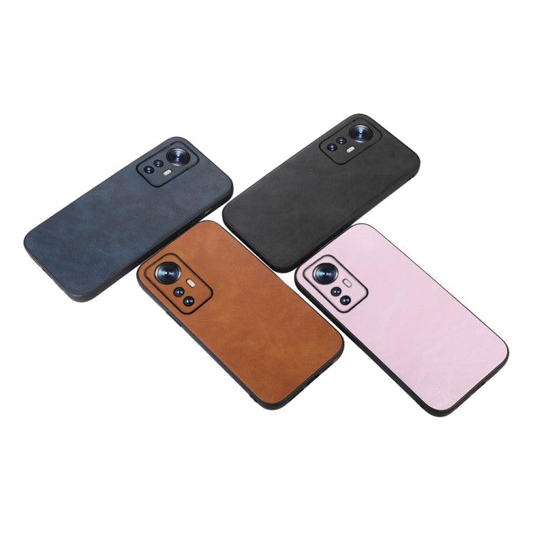 For Xiaomi 12 Pro Cowhide Texture PU Phone Case(Black) - Xiaomi Accessories by buy2fix | Online Shopping UK | buy2fix