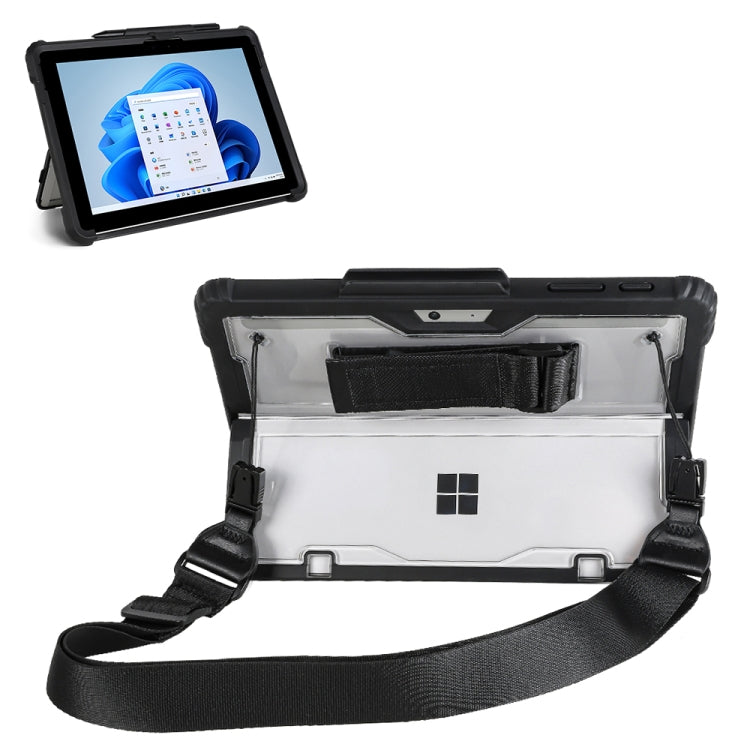 For MicroSoft Surface Pro 4 / 5 / 6 / 7 / 7+ Acrylic Transparent Hand Shoulder Strap Laptop Case - Other by buy2fix | Online Shopping UK | buy2fix