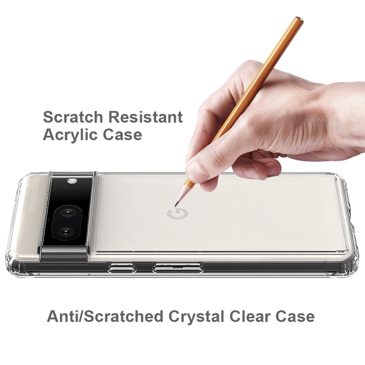 For Google Pixel 7 Scratchproof TPU + Acrylic Protective Case(Transparent) - Google Cases by buy2fix | Online Shopping UK | buy2fix