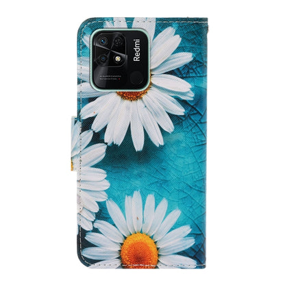 For Xiaomi Redmi 10C Colored Drawing Pattern Flip Leather Case(Daisy) - Xiaomi Cases by buy2fix | Online Shopping UK | buy2fix