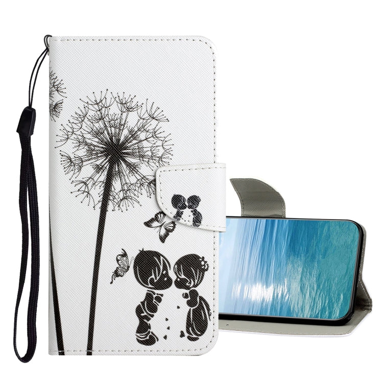 For Xiaomi Redmi 10C Colored Drawing Pattern Flip Leather Case(Dandelion) - Xiaomi Cases by buy2fix | Online Shopping UK | buy2fix