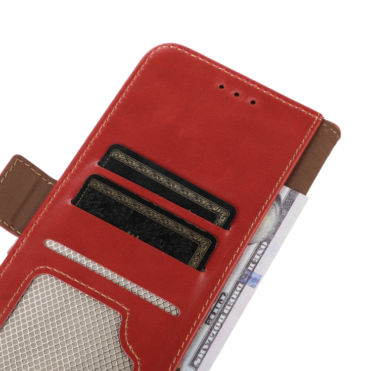 For Samsung Galaxy M53 5G Crazy Horse Top Layer Cowhide Leather Phone Case(Red) - Galaxy Phone Cases by buy2fix | Online Shopping UK | buy2fix