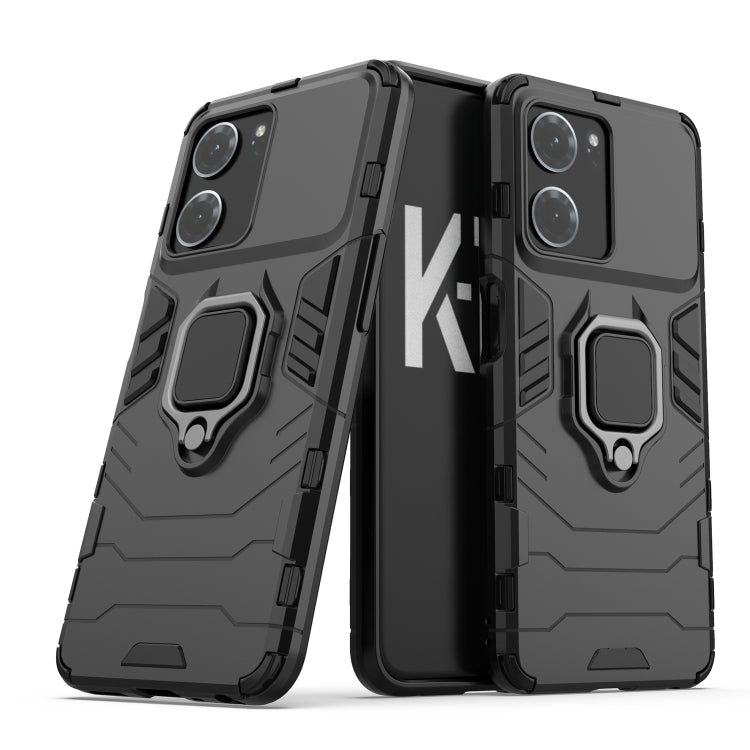 For OPPO K10 Magnetic Ring Holder PC + TPU Phone Case(Black) - OPPO Cases by buy2fix | Online Shopping UK | buy2fix