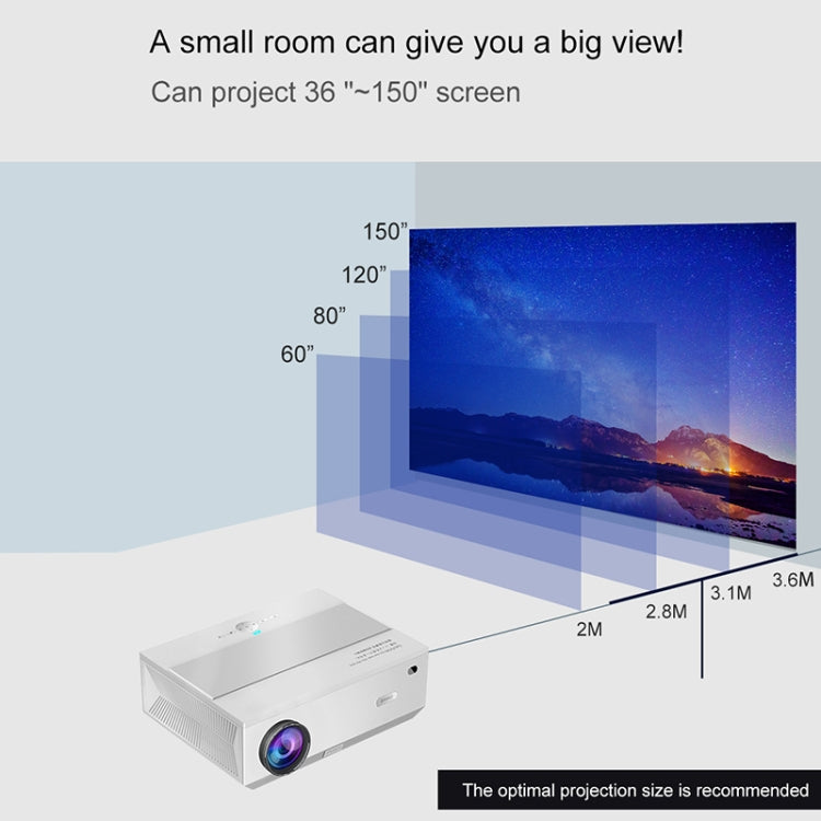 E600S 1920x1080P 400ANSI LCD LED Smart Projector, Same Screen Version, Plug Type:UK Plug - Consumer Electronics by buy2fix | Online Shopping UK | buy2fix