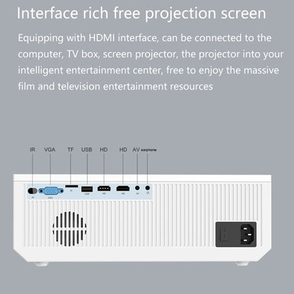 E600S 1920x1080P 400ANSI LCD LED Smart Projector, Same Screen Version, Plug Type:UK Plug - Consumer Electronics by buy2fix | Online Shopping UK | buy2fix