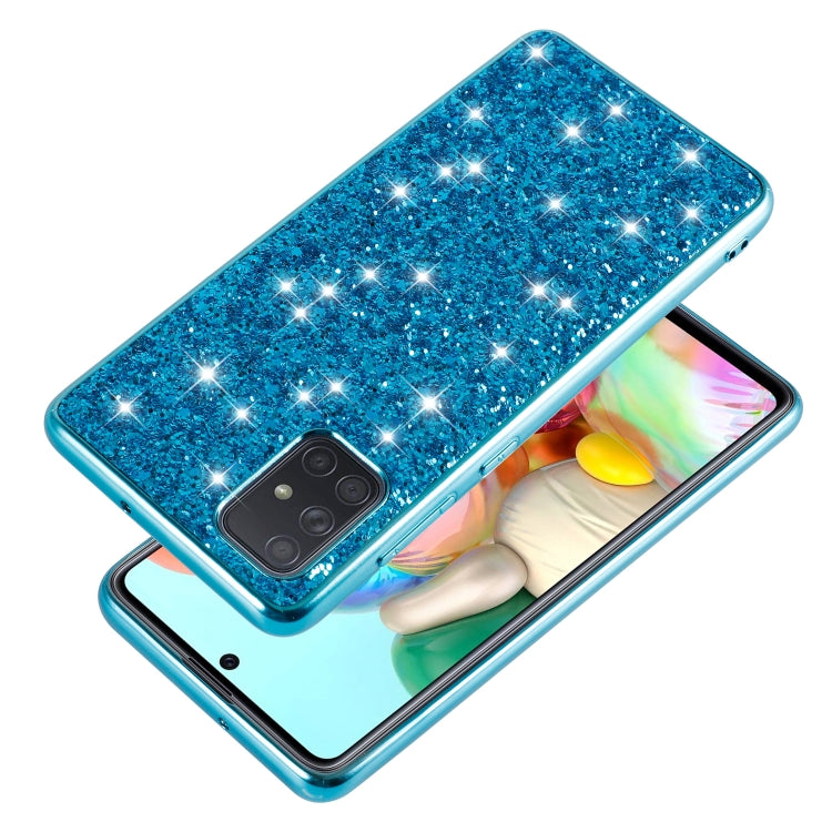 For Samsung Galaxy A73 Glitter Powder Shockproof TPU Phone Case(Silver) - Samsung Accessories by buy2fix | Online Shopping UK | buy2fix