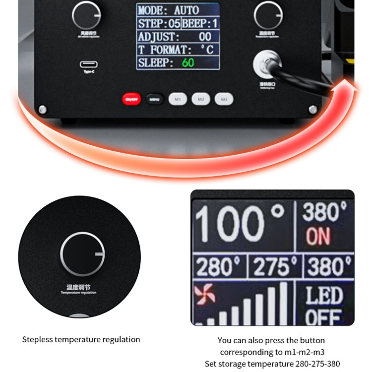 TBK D201 Constant Temperature Soldering Iron Welder Station With Smoke Filter(UK Plug) - Soldering Iron Set by TBK | Online Shopping UK | buy2fix