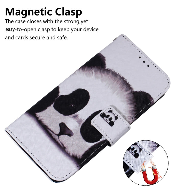 For Honor X7 Coloured Drawing Leather Phone Case(Panda) - Honor Cases by buy2fix | Online Shopping UK | buy2fix