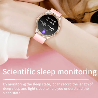 AK35 1.32 inch IPS Color Screen Smart Watch, Support Sleep Monitoring/Blood Oxygen Monitoring(Silver Steel Watch Band) - Smart Wear by buy2fix | Online Shopping UK | buy2fix