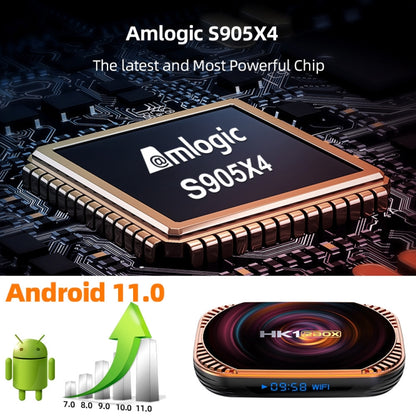 MECOOL HK1RBOX X4 4K TV Box, Android 11 Amlogic S905X4 CPU with RC 4GB+64GB(AU Plug) - Amlogic S905 by MECOOL | Online Shopping UK | buy2fix