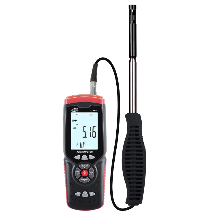 BENETECH GT8911 Handheld Digital LCD Hot Wire Anemometer - Tachometers & Anemometer by BENETECH | Online Shopping UK | buy2fix