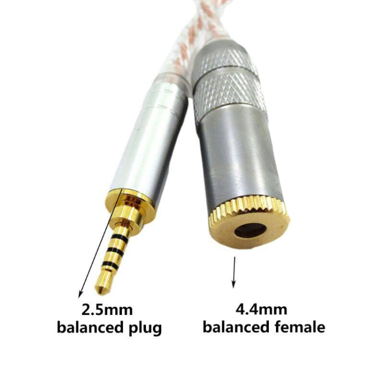 ZS0156 Balanced Inter-conversion Audio Cable(2.5 Balanced Male to 4.4 Balanced Female) - Headset Accessories by buy2fix | Online Shopping UK | buy2fix