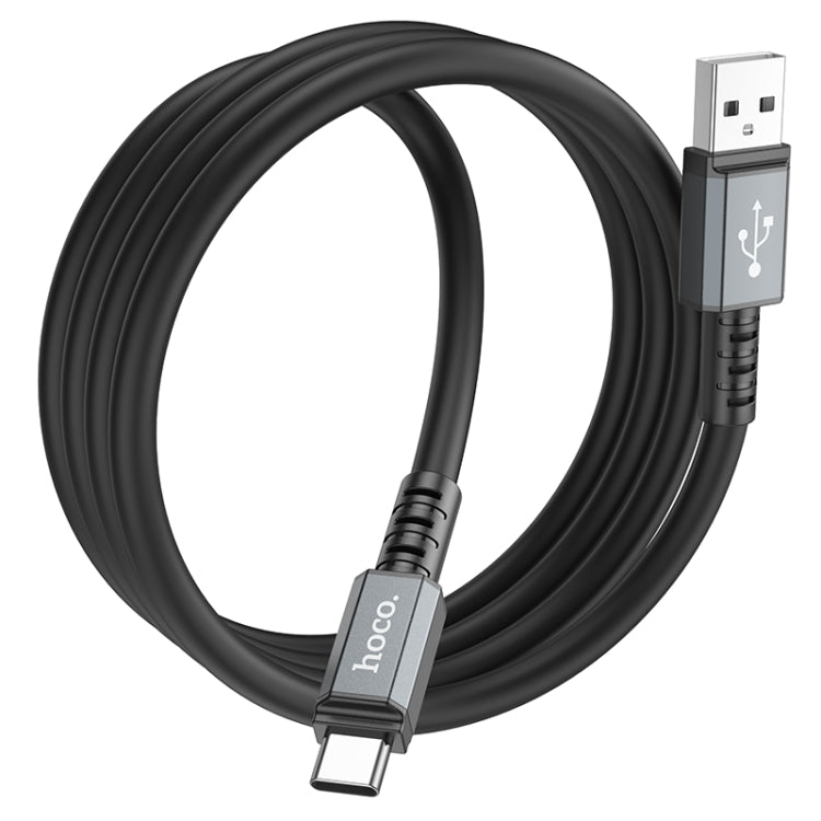 hoco X85 3A USB to USB-C / Type-C Strength Charging Data Cable，Length：1m(Black) -  by hoco | Online Shopping UK | buy2fix