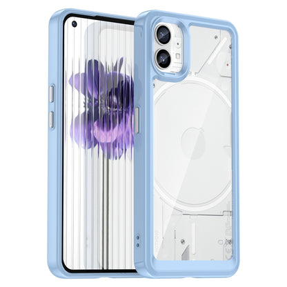 For Nothing Phone 1 Colorful Series Acrylic + TPU Phone Case(Blue) - More Brand by buy2fix | Online Shopping UK | buy2fix