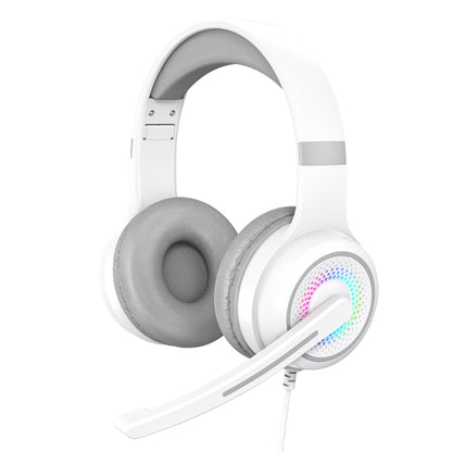 Y20 LED Bass Stereo PC Wired Gaming Headset with Microphone(White) - Multimedia Headset by buy2fix | Online Shopping UK | buy2fix