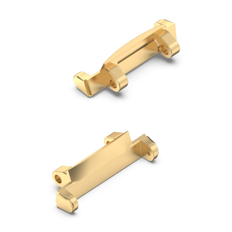 For AMAZFIT T-Rex 2 2 in 1 Metal Watch Band Connectors(Gold) - Smart Wear by buy2fix | Online Shopping UK | buy2fix