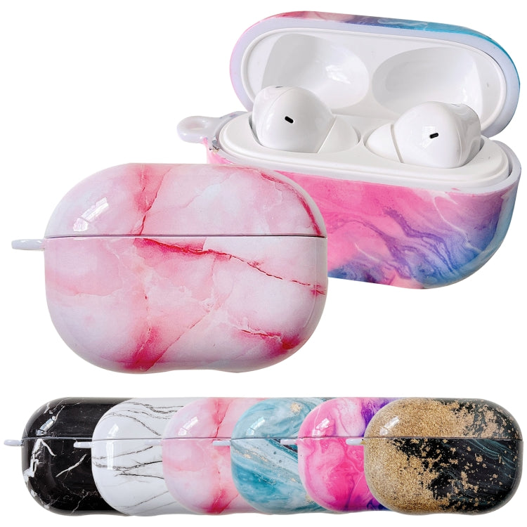 For Xiaomi Redmi Buds 4 Pro Marble Texture PC Glossy Earphone Protective Case(Pink White) - Xiaomi Earphone Case by buy2fix | Online Shopping UK | buy2fix