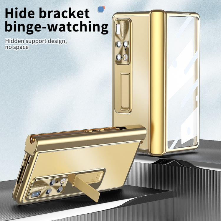 For Huawei Mate X2 Aluminum Alloy Double Hinge Shockproof Phone Protective Case(Gold) - Huawei Cases by buy2fix | Online Shopping UK | buy2fix