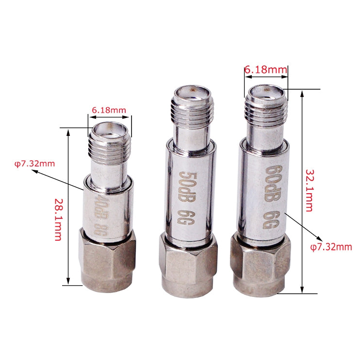 15dBi SMA Attenuator DC-6GHz SMA Coaxial Fixed Connectors - Connectors by buy2fix | Online Shopping UK | buy2fix