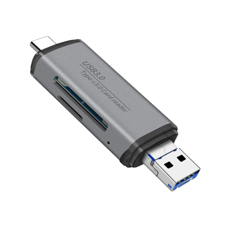 ADS-101 USB 3.0 Multi-function Card Reader(Grey) -  by buy2fix | Online Shopping UK | buy2fix