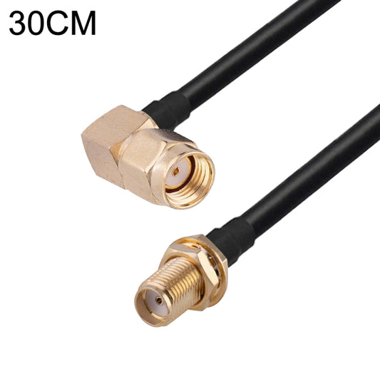 PR-SMA Male Elbow to SMA Female RG174 RF Coaxial Adapter Cable, Length: 30cm - Connectors by buy2fix | Online Shopping UK | buy2fix