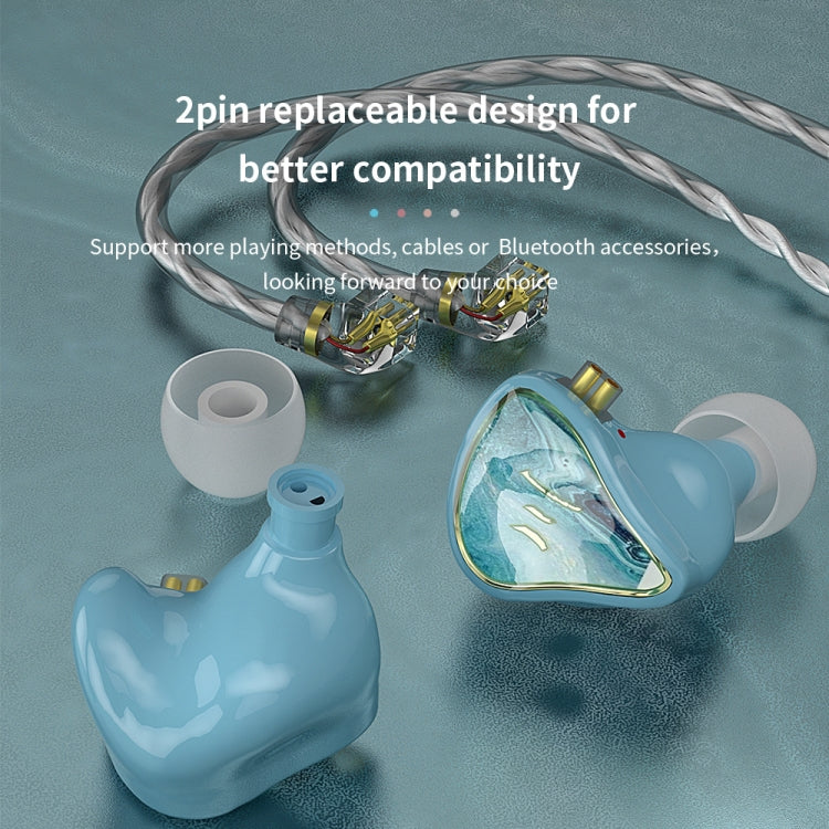 CVJ Hybrid Technology HiFi Music Wired Earphone With Mic(Moon) - In Ear Wired Earphone by CVJ | Online Shopping UK | buy2fix
