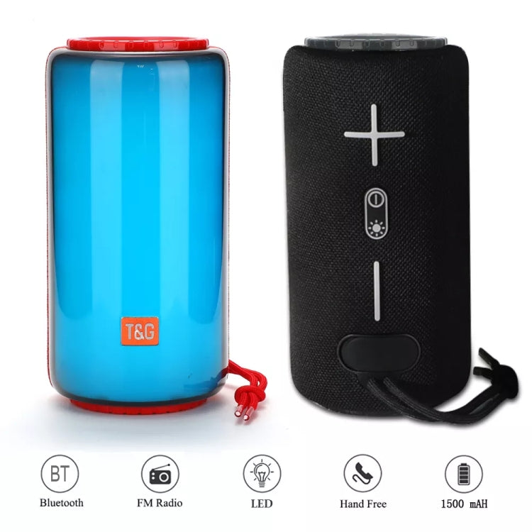 T&G TG639 10W Portable LED Light TWS Wireless Bluetooth Speaker(Grey) - Mini Speaker by T&G | Online Shopping UK | buy2fix