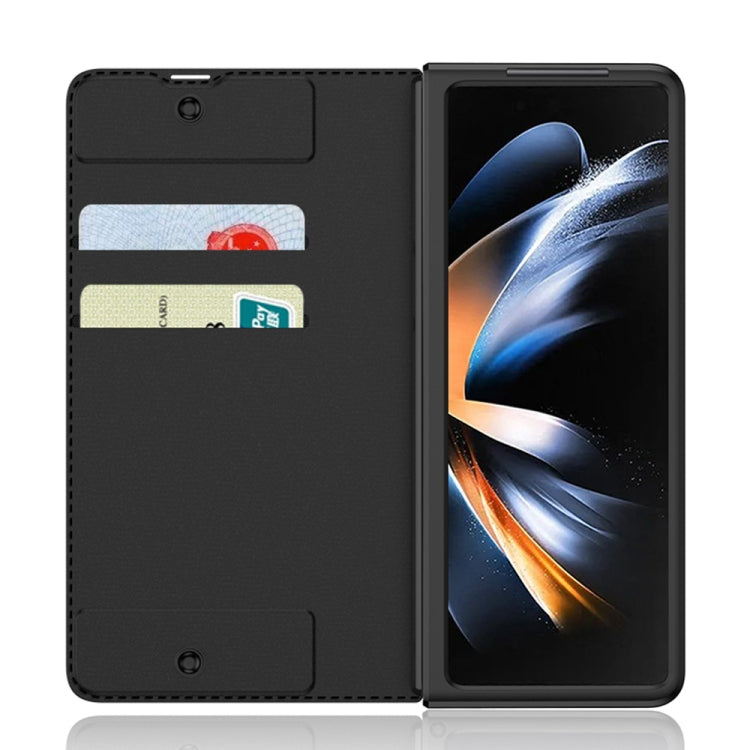 For Samsung Galaxy Z Fold4 GKK Armor Flip Leather Phone Case with Pen Slots(Black) - Galaxy Z Fold4 5G Cases by GKK | Online Shopping UK | buy2fix