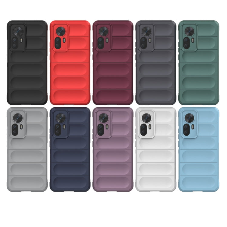 For Xiaomi Redmi K50 Ultra / Xiaomi 12T Magic Shield TPU + Flannel Phone Case(Grey) - Xiaomi Cases by buy2fix | Online Shopping UK | buy2fix